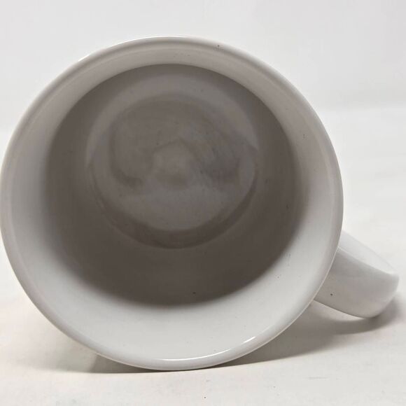 SANDRA BOYNTON HO HO HUM SANTA CLAUS COFFEE CUP MUG WHITE RECYCLED PRODUCTS VTG - Picture 5 of 7